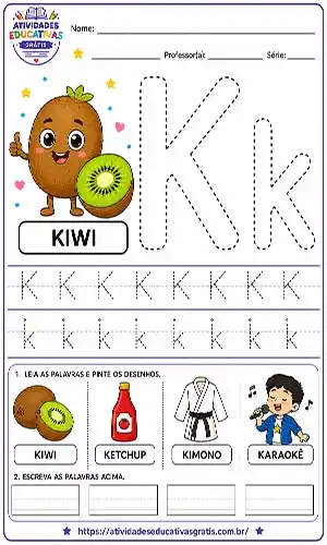 Atividade K pontilhado 300x500px