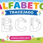 alfabeto tracejado para educação infantil com letras para cobrir e atividade de coordenação motora para imprimir